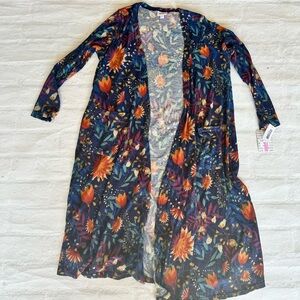 LuLaRoe Sarah Duster Cardigan Medium NWT